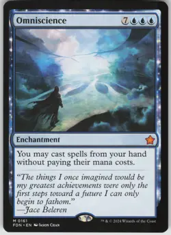 MTG Omniscience NM Foundations Magic 161 - Image 1