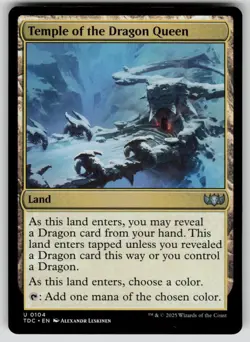 Temple of the Dragon Queen Normal U Commander: Tarkir: Dragonstorm 104 NM - Image 1