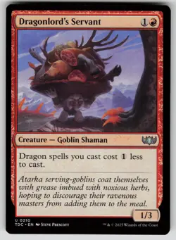 Dragonlord's Servant Normal U Commander: Tarkir: Dragonstorm 210 NM - Image 1