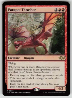 Parapet Thrasher Normal R Commander: Tarkir: Dragonstorm 36 NM - Image 1