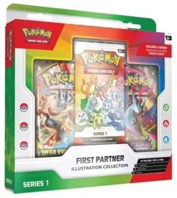 2 x Pokemon TCG First Partner Illustration Collection Series 1 - Image 1