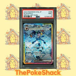 ✨Glaceon ex 206/187 PSA 9 Terastal Festival SV8a SAR Japanese - Image 1