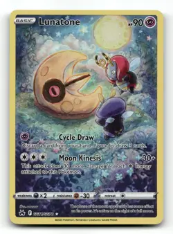 Lunatone GG11/GG70 - Crown Zenith Galarian Gallery - Pokemon Card NM/M - Image 1