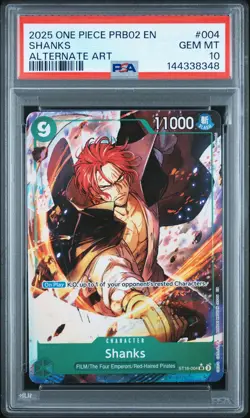 One Piece - Premium Booster Vol. 2 - Shanks - ST16-004 - PSA 10 - Image 1