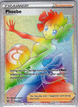 Phoebe (Secret) 175/163 SWSH05: Battle Styles - Pokemon Card - NM - Image 1