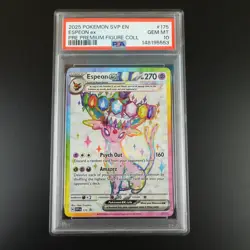 PSA 10 Espeon ex 175 SVP Promo Prismatic Evolutions Graded Pokemon Card - Image 1
