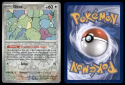 Ditto 132/165 Rare 151 Pokemon TCG Reverse Holo NM - Image 3