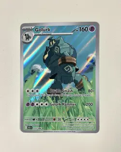 Pokemon TCG Golurk 123/086 SV Black Bolt Illustration Rare NM - Image 1
