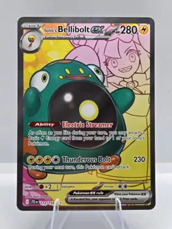 Iono's Bellibolt ex 172/159 Ultra Rare Journey Together Pokemon NM - Image 1