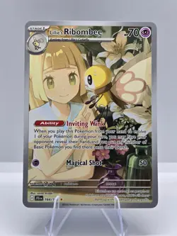 Lillie's Ribombee 164/159 Illustration Rare Journey Together Pokemon NM #2 - Image 1