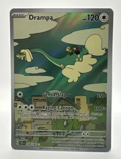 Pokemon Drampa Holo Full Art 184/162 SV05: Temporal Forces Illustration Rare - Image 1