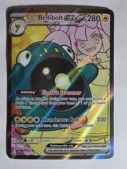 Ionos Bellibolt Ex 172/159 Pokemon Journey Together Ultra Rare Illustration Rare - Image 1