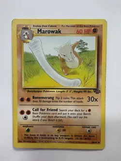 Pokemon Marowak Stage 1 39/64 Jungle Uncommon - Image 1
