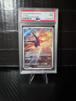 Latios 203/191 Illustration Rare PSA 9 - 2024 Pokemon Surging Sparks - Image 1