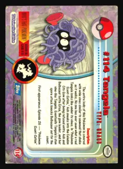 Tangela #114 Pokemon 2000 Topps TV - Image 2
