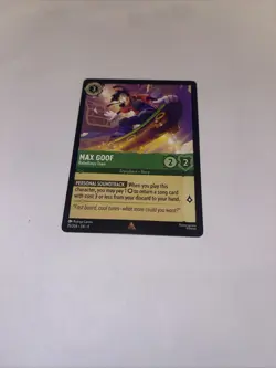 MAX GOOF - REBELLIOUS TEEN 2025 LORCANA FABLED RARE FOIL # 75/204 - Image 1