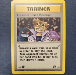 IMPOSTER OAK’S REVENGE 76/82 - 1ST EDITION Team Rocket - WOTC Pokemon CARD - NM - Image 1