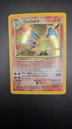 Base Set Charizard 4/102 — HP (Strong PSA 1 Contender) — Vintage Pokemon Card - Image 2