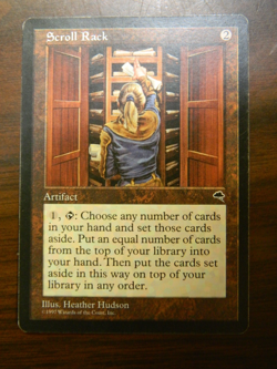 MTG Pre-Modern Tempest Scroll Rack Lightly Played Condition - Image 1