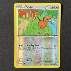 Doduo Reverse Holo 99/135 Plasma Storm Pokemon Card - Image 2
