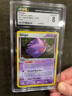 Gengar Holo 2006 EX Legend Maker 5/92 Pokemon TCG Graded CGC 8 NM - Image 3