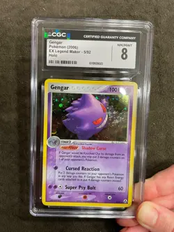 Gengar Holo 2006 EX Legend Maker 5/92 Pokemon TCG Graded CGC 8 NM - Image 4