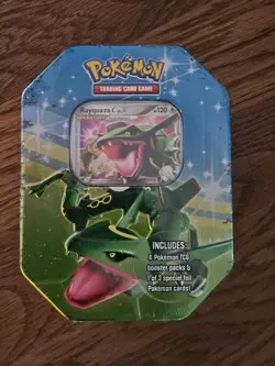 Pokemon 2009 Fall Collector's Tins: Rayquaza LV.X Tin, NEW FACTORY SEALED - Image 1