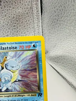 Dark Blastoise 1st Edition 3/82 Holo Rare - Pokemon Team Rocket LP FOOT SWIRL 💫 - Image 3
