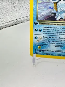 Dark Blastoise 1st Edition 3/82 Holo Rare - Pokemon Team Rocket LP FOOT SWIRL 💫 - Image 5