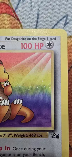 Dragonite 19/62 - Non-Holo Rare - 1999 Pokemon Fossil WoTC - MP - Image 4