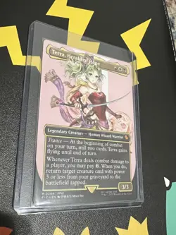 MTG Terra, Herald of Hope Borderless Non-Foil from Commander: Final Fantasy NM - Image 2