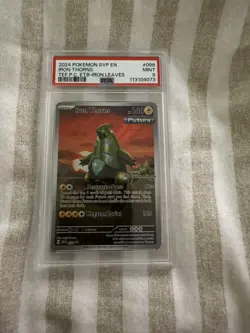 Pokemon TCG Iron Thorns SVP 098 Pokemon Center Stamped Black Star Promo PSA 9 - Image 1