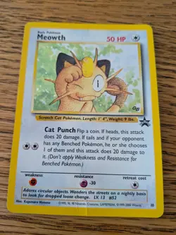 🐾 Pokemon TCG - Black Star Promo - Meowth No. 10 🐾 - Image 1