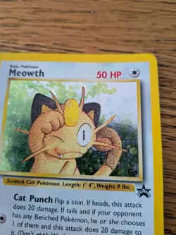🐾 Pokemon TCG - Black Star Promo - Meowth No. 10 🐾 - Image 2