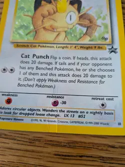 🐾 Pokemon TCG - Black Star Promo - Meowth No. 10 🐾 - Image 3