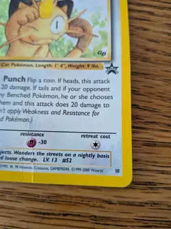 🐾 Pokemon TCG - Black Star Promo - Meowth No. 10 🐾 - Image 5