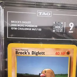 Pokemon Brock's Diglett 2000 Gym Challenge 67/132 Unlimited Regular TAG 9 Mint - Image 3