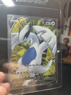 Pokemon Lugia V Ultra Rare Full Art Holo Silver Tempest 186/195 English TCG - Image 1