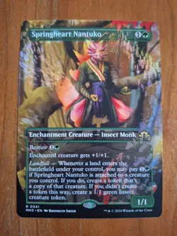 Springheart Nantuko MH3 341 Borderless Rare Modern Horizons 3 NM MTG - Image 1