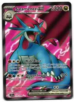 Salamence ex 177/159 - Journey Together Ultra Rare Pokemon TCG - M/LP Card - Image 1