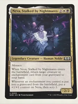 MTG Wilds of Eldraine Neva, Stalked by Nightmares 0209 NM - Image 1