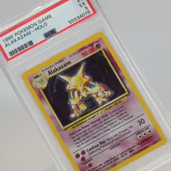 Pokemon TCG - Alakazam 1/102 Base Set Holo Rare - PSA 5 EX - Image 1