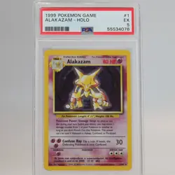 Pokemon TCG - Alakazam 1/102 Base Set Holo Rare - PSA 5 EX - Image 2