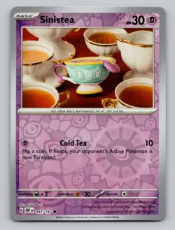 Reverse Holo Sinistea 097/197 Common Obsidian Flames Pokemon - Image 1