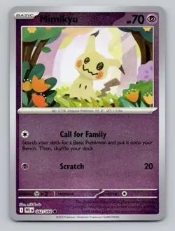Reverse Holo Mimikyu 042/094 Common Phantasmal Flames Pokemon - Image 1