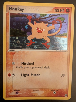 2004 Pokemon Mankey #38/123 Firered & Leafgreen Reverse Holo - Image 1