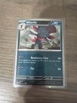 Pokemon Weavile (Cosmos Holo) 021 Me: Mega Evolution Black Star Promo Holo - Image 1