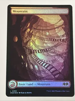 MTG Wilds of Eldraine Mountain Foil 0265 NM - Image 1