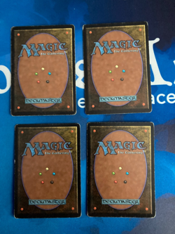 4x MTG Fireball Beta Edition Magic: The Gathering Moderate Play Playset - Image 3