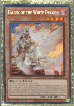 Fallen of the White Dragon BPRO-EN024 Secret Rare Burst Protocol Yugioh Mint 1st - Image 1
